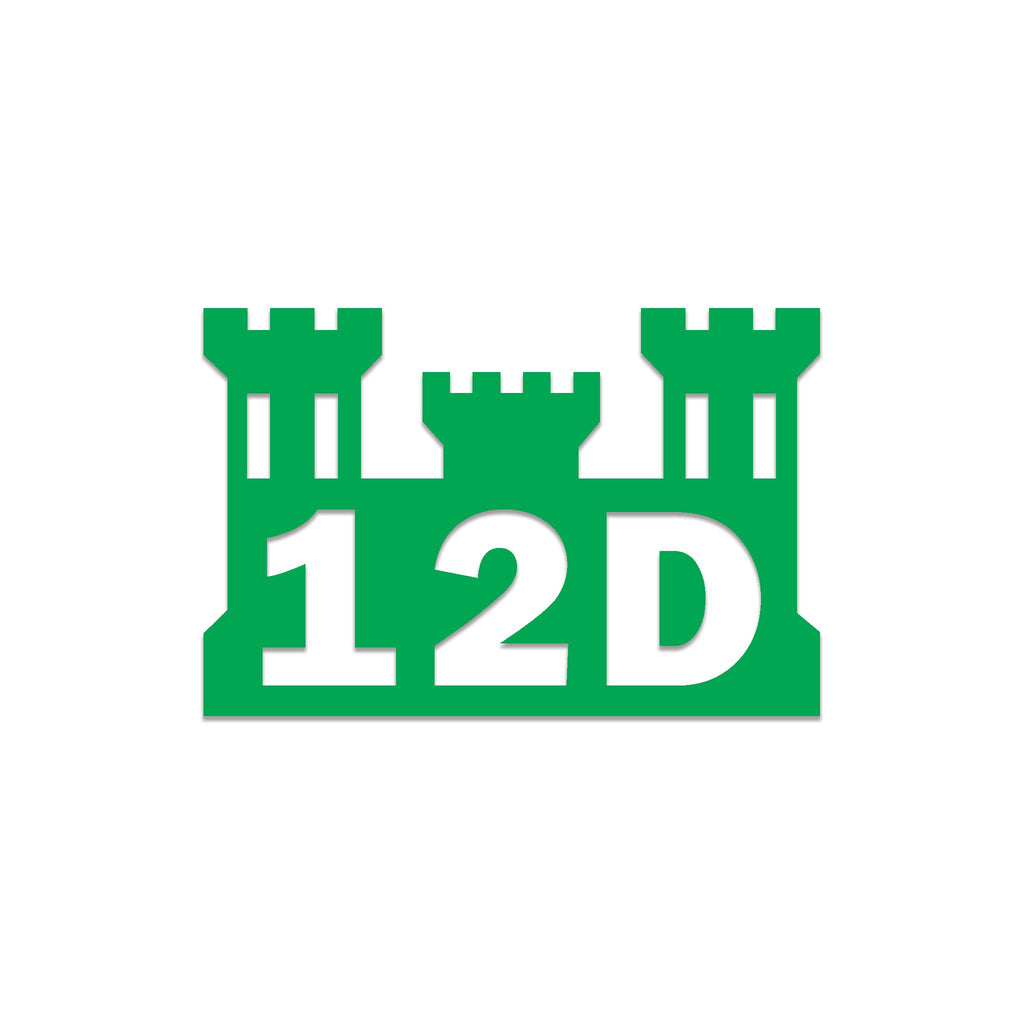 Inkfidel MOS 12D Diver Castle Decal Green