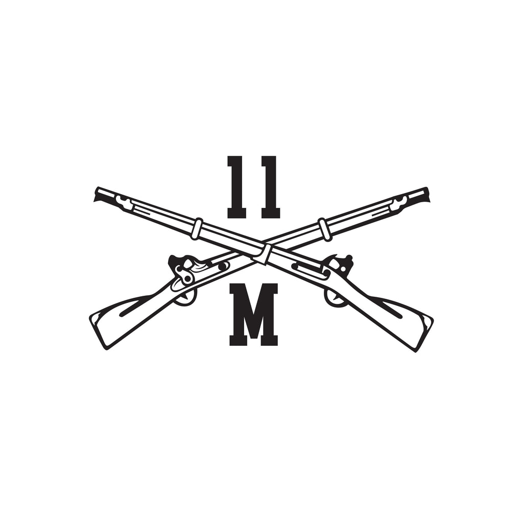 11M - Bradley Fighting Vehicle Infantryman - Crossed Rifles - Inkfidel 