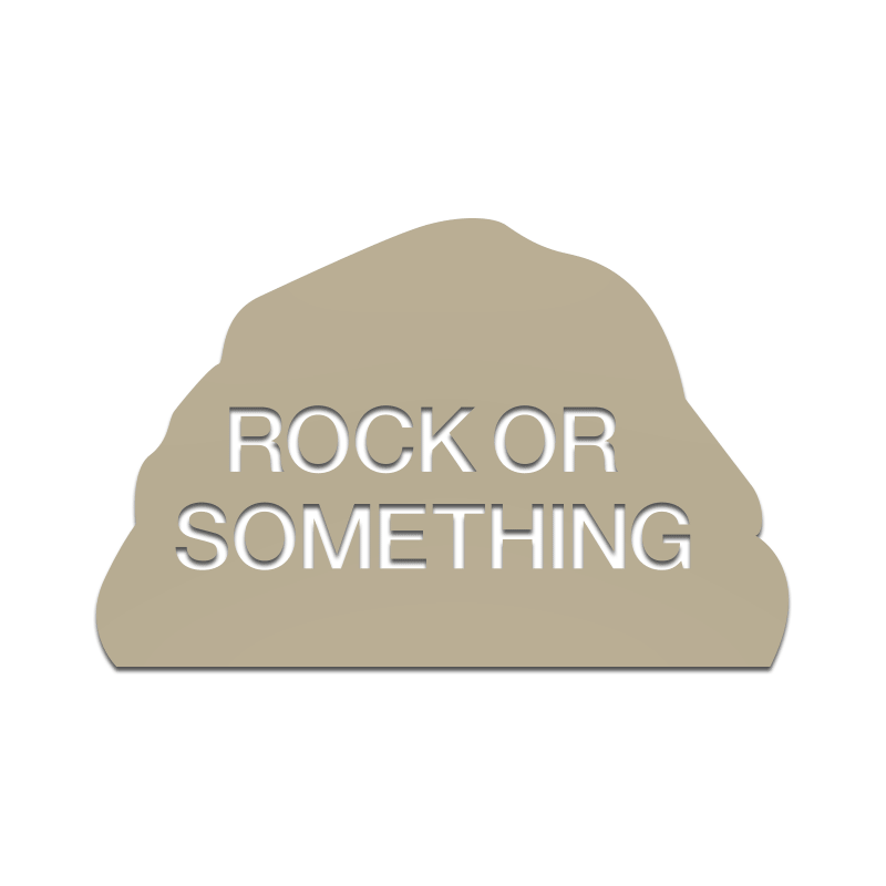 Rock or Something Decal - Inkfidel 