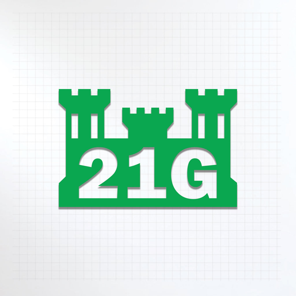 Inkfidel MOS 21G Quarrying Specialist Castle Decal Green