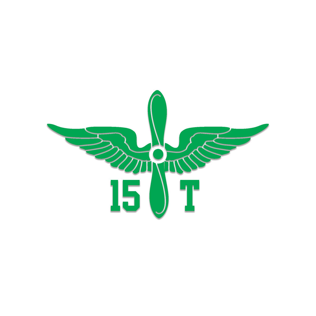 Inkfidel MOS 15T UH-60 Helicopter Repairer Prop Insignia Decal Green