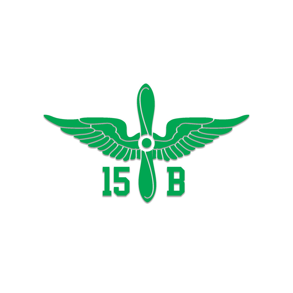 Inkfidel MOS 15B Aircraft Powerplant Repairer Prop Insignia Decal Green