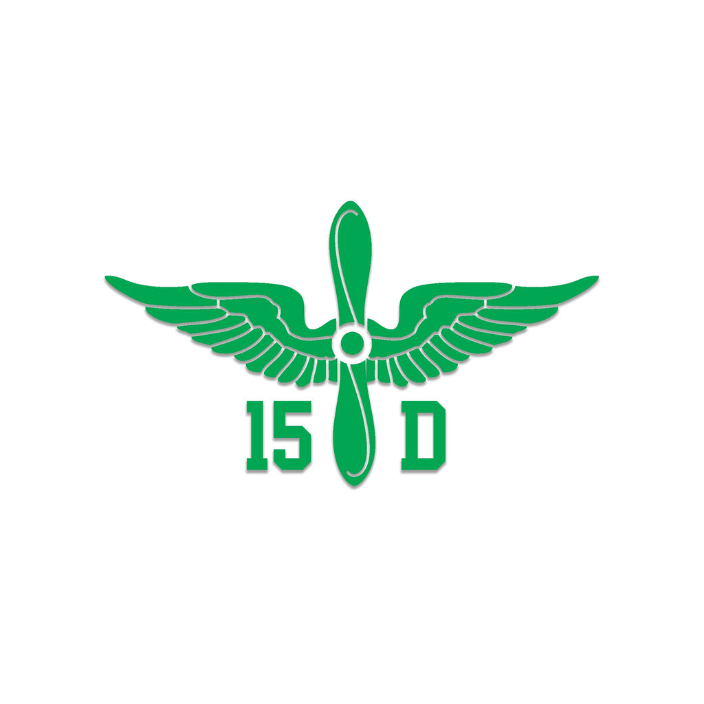 Inkfidel MOS 15D Aircraft Powertrain Repairer Prop Insignia Decal Green