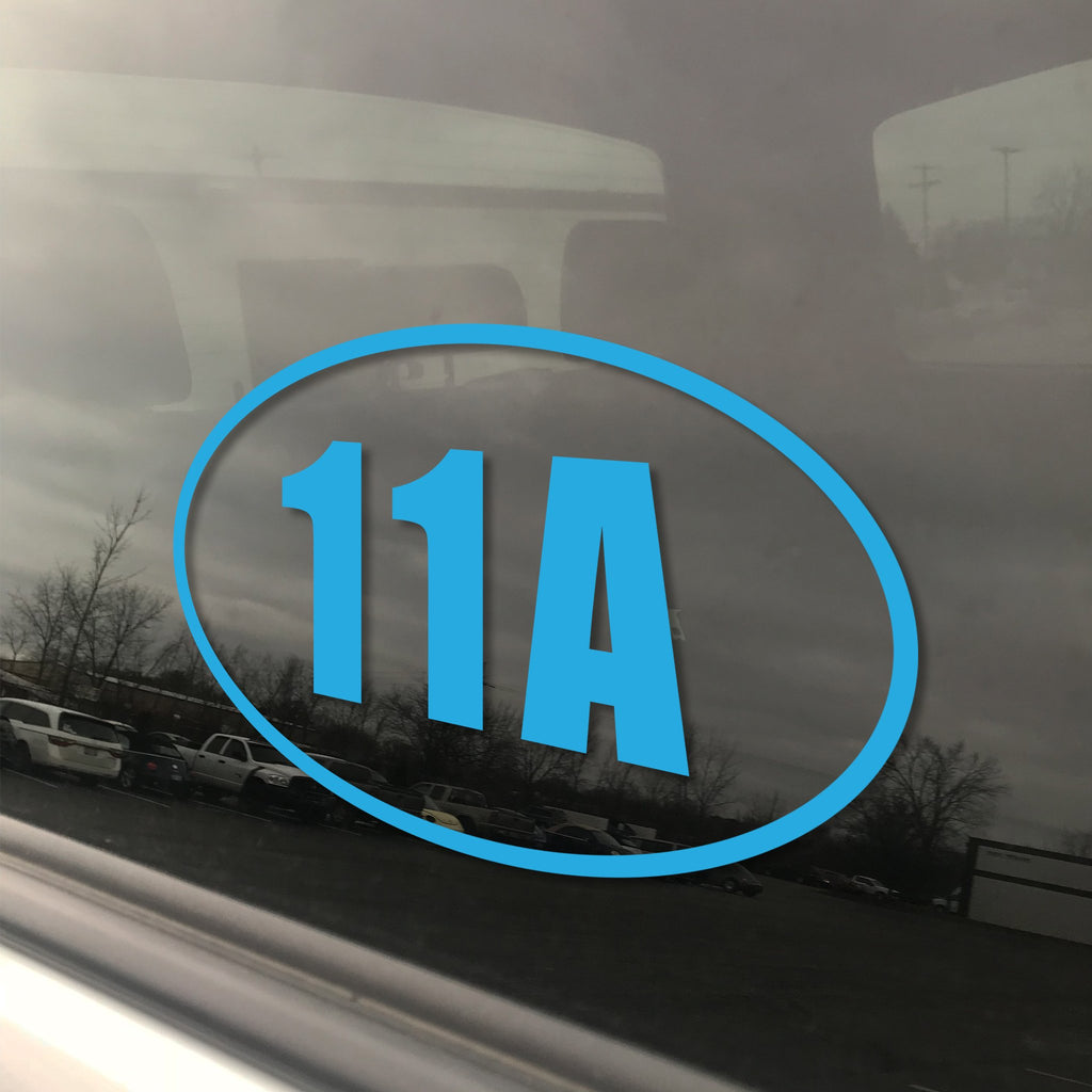 11A - Infantry Officer - Oval Decal - Blue - Inkfidel