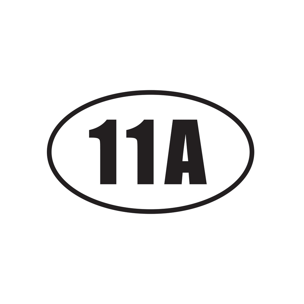 11A - Infantry Officer - Oval Decal - Black - Inkfidel