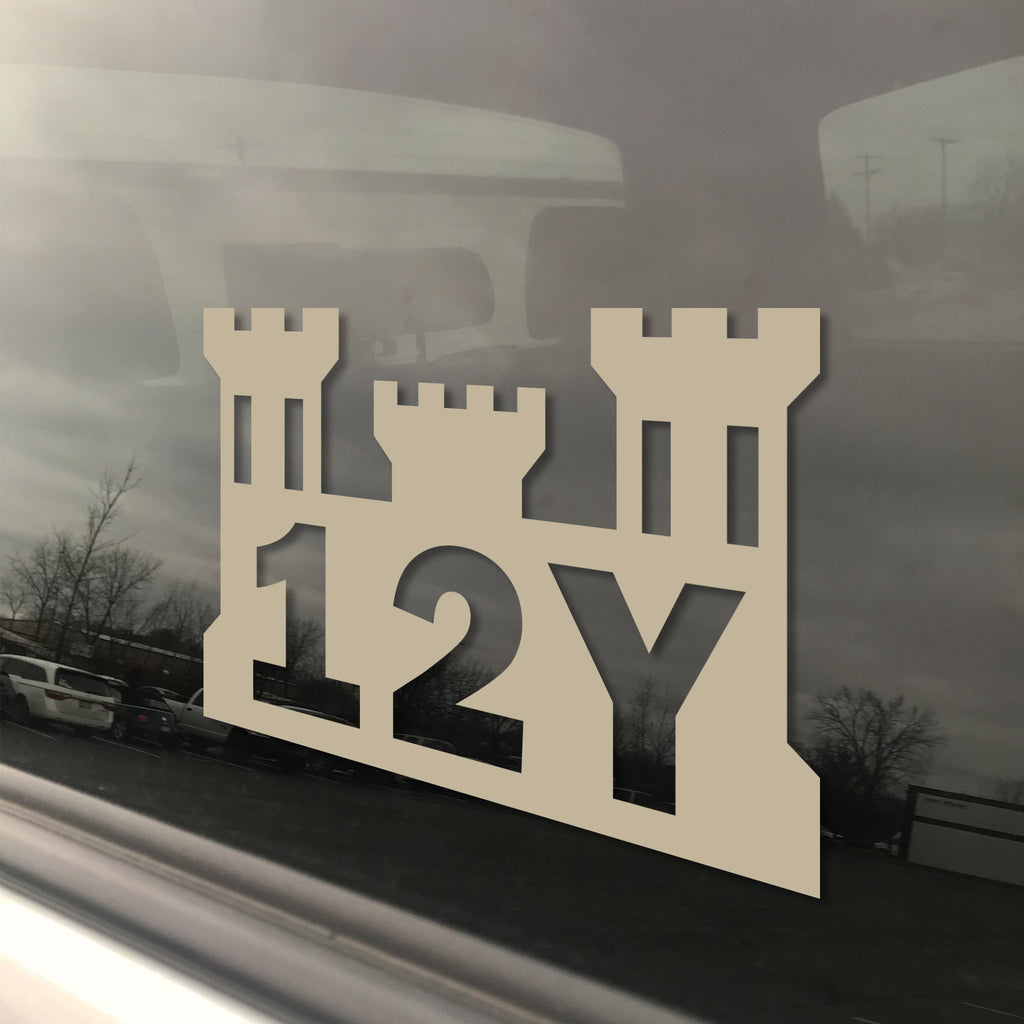 U.S. Army MOS 12Y Geospatial Engineer Castle Window Decal – Inkfidel