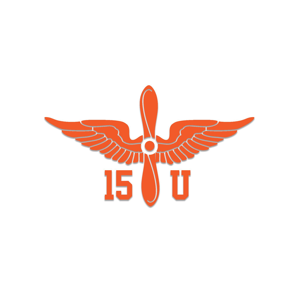 Inkfidel MOS 15U CH-47 Helicopter Repairer Prop Insignia Decal Orange