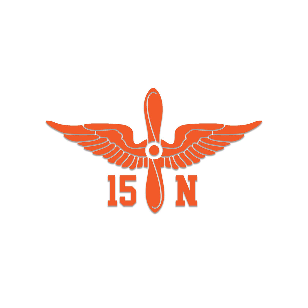 Inkfidel MOS 15N Avionic Mechanic Prop Insignia Decal Orange