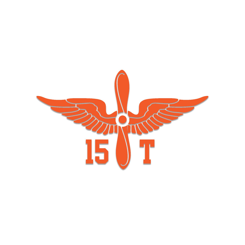 Inkfidel MOS 15T UH-60 Helicopter Repairer Prop Insignia Decal Orange