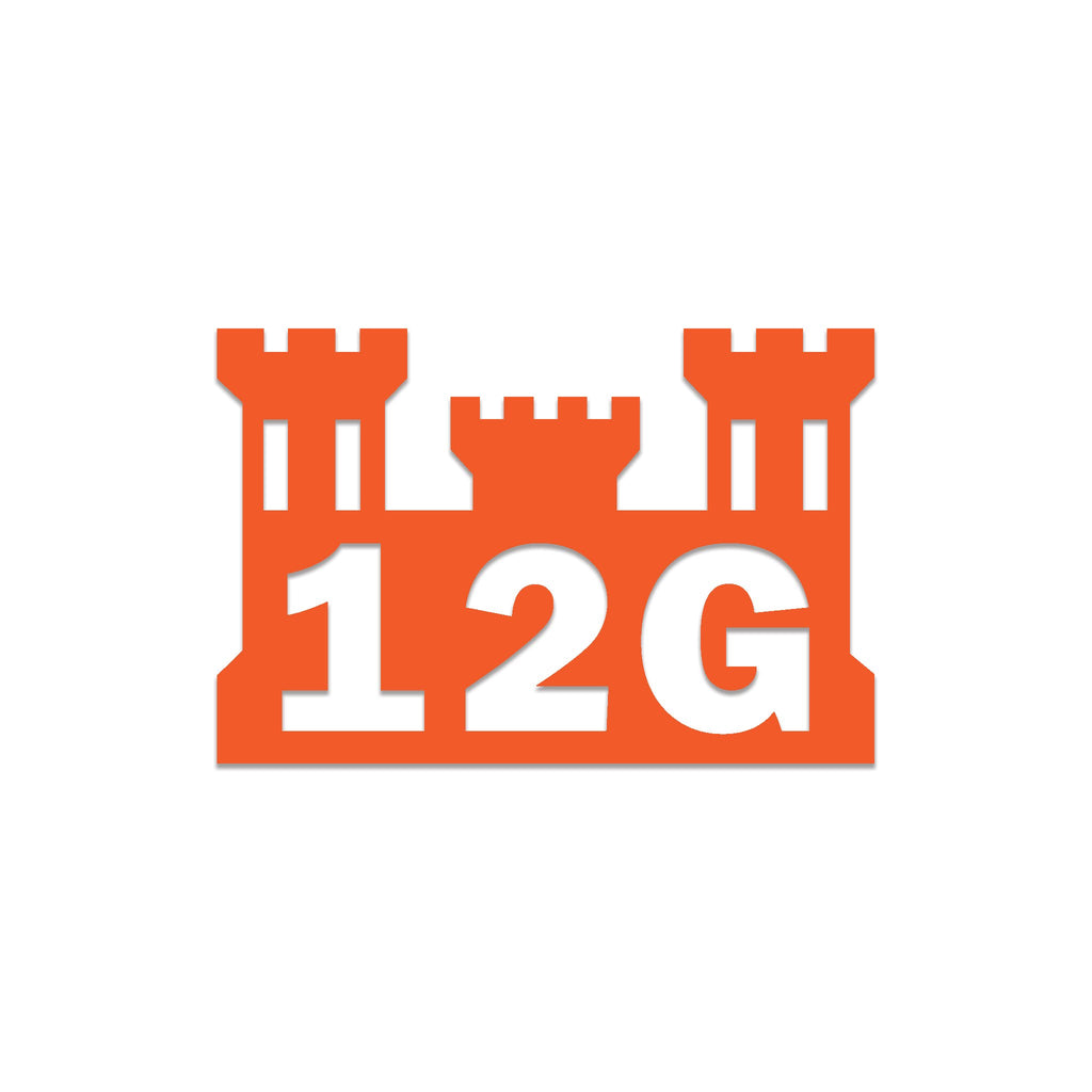Inkfidel MOS 12G Quarrying Specialist Castle Decal Orange