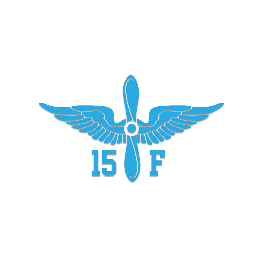 Inkfidel MOS 15F Aircraft Electrician Prop Insignia Decal Blue