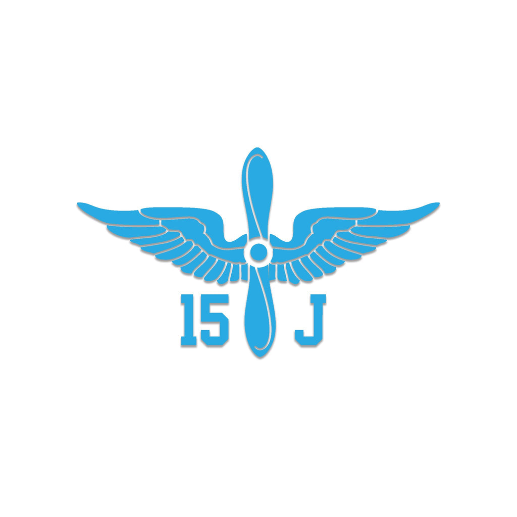 Inkfidel MOS 15J OH-58D Armament/Electrical/Avionics Systems Repairer Prop Insignia Decal Blue