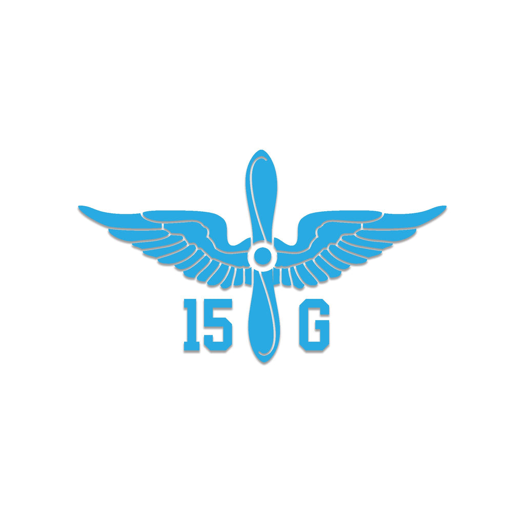 Inkfidel MOS 15G Aircraft Structural Repairer Prop Insignia Decal Blue
