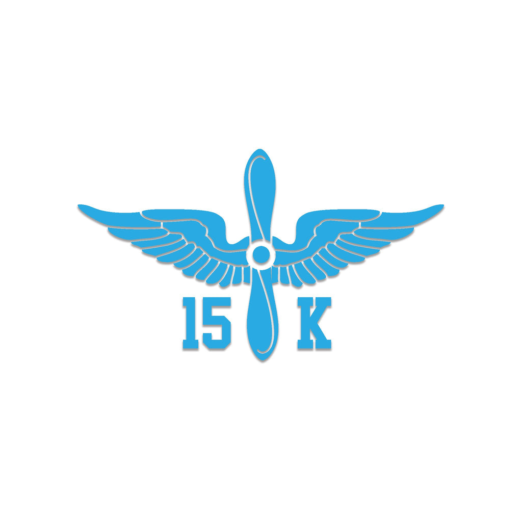 Inkfidel MOS 15K Aircraft Components Repair Supervisor Prop Insignia Decal Blue
