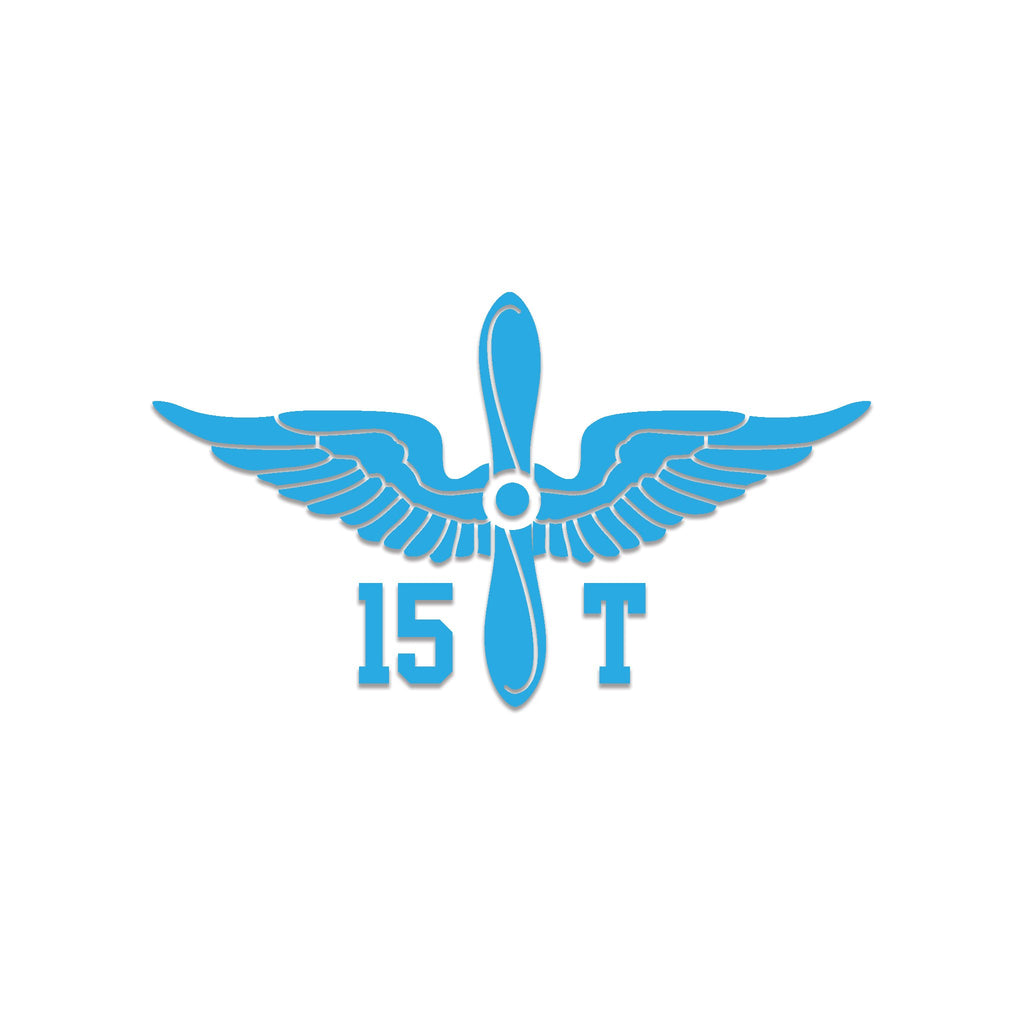 Inkfidel MOS 15T UH-60 Helicopter Repairer Prop Insignia Decal Blue