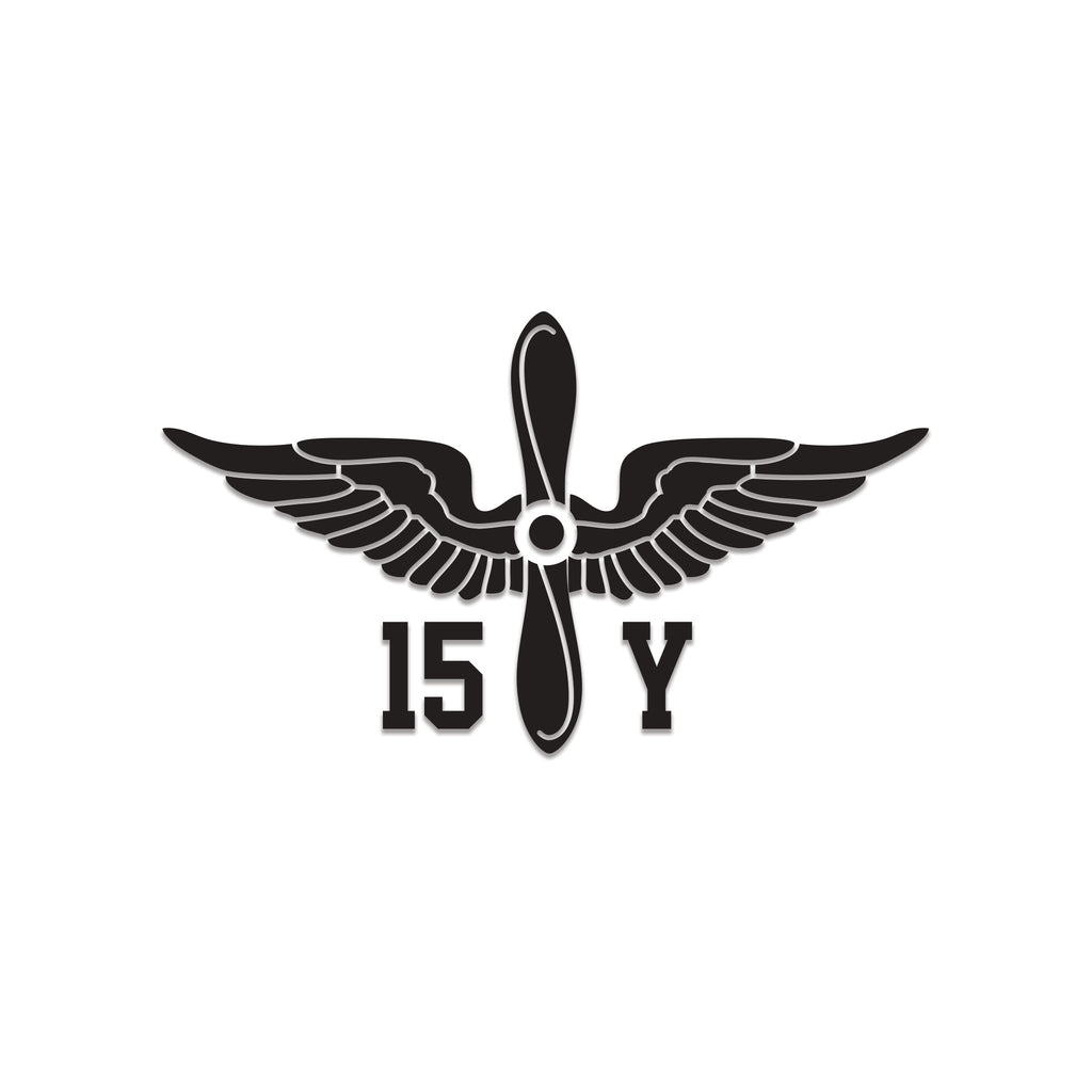 Inkfidel MOS 15Y AH-64D Armament/Electrical/Avionic Systems Repairer Prop Insignia Decal Black