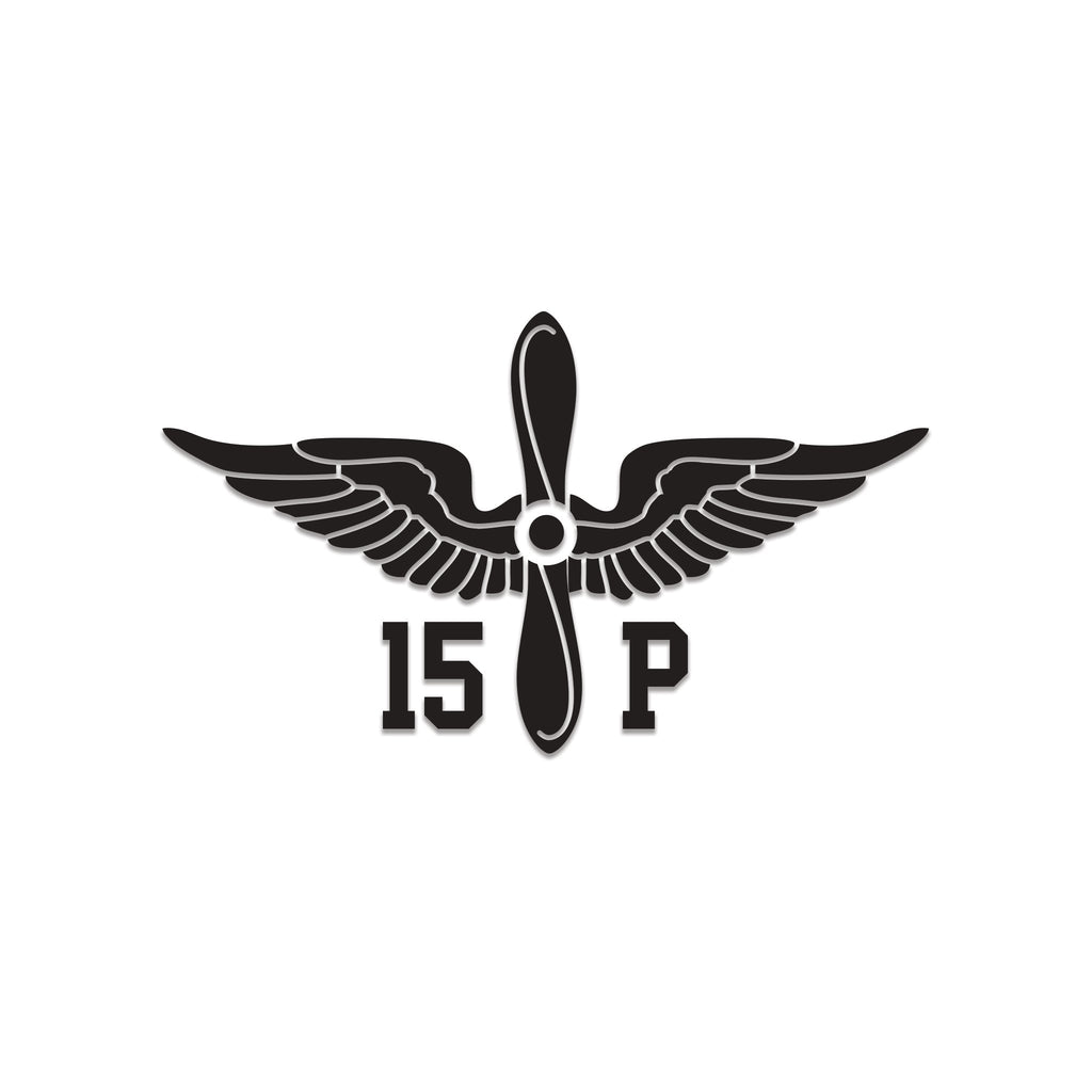 Inkfidel MOS 15P Aviation Operations Specialist Prop Insignia Decal Black