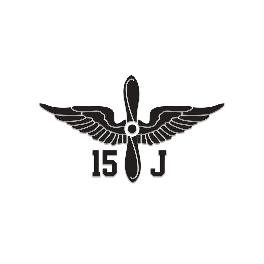Inkfidel MOS 15J OH-58D Armament/Electrical/Avionics Systems Repairer Prop Insignia Decal Black