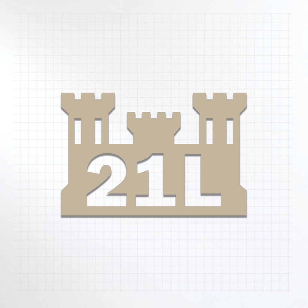 Inkfidel MOS 21L Lithographer Castle Decal Tan