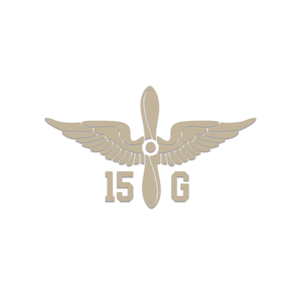 Inkfidel MOS 15G Aircraft Structural Repairer Prop Insignia Decal Tan