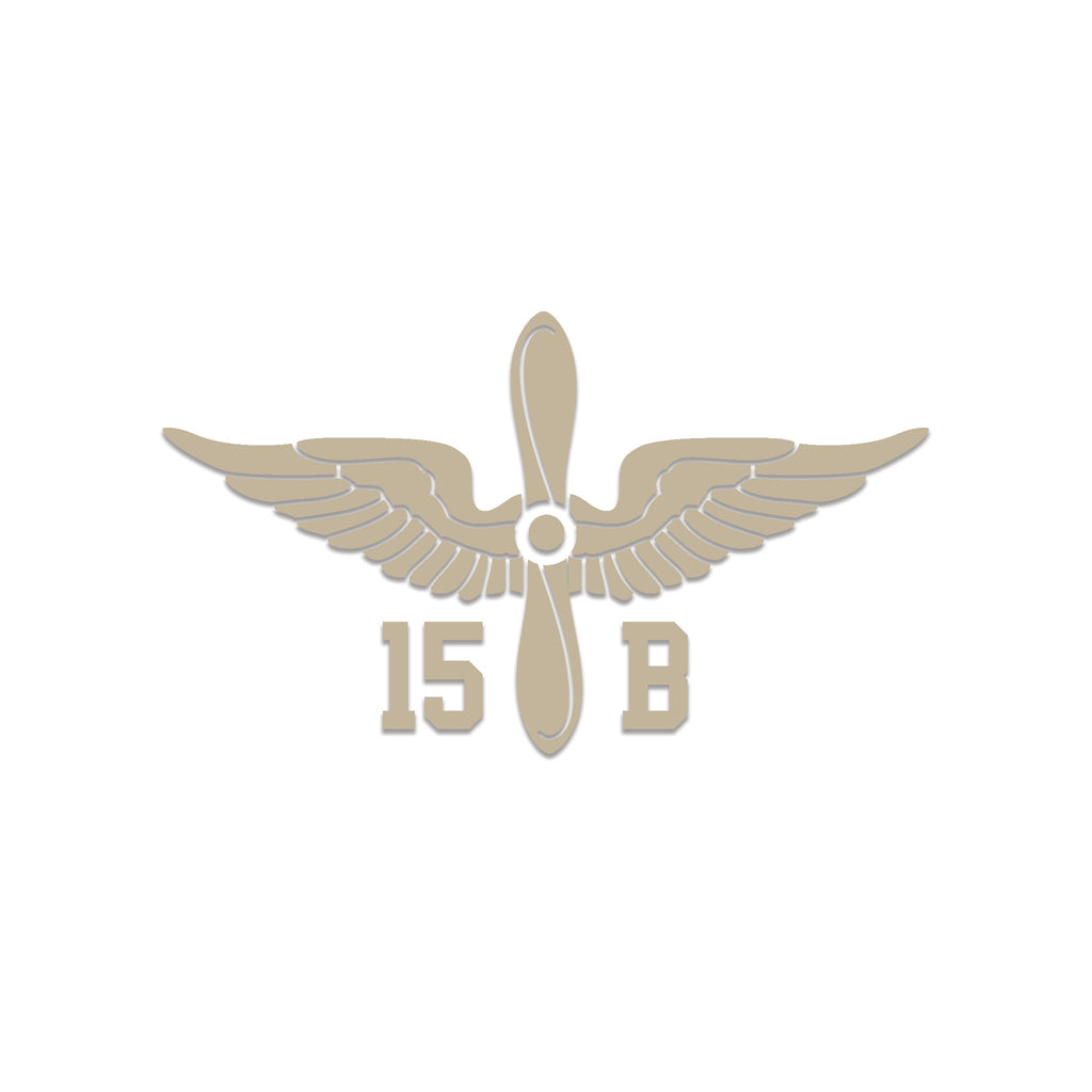 Inkfidel MOS 15B Aircraft Powerplant Repairer Prop Insignia Decal Tan