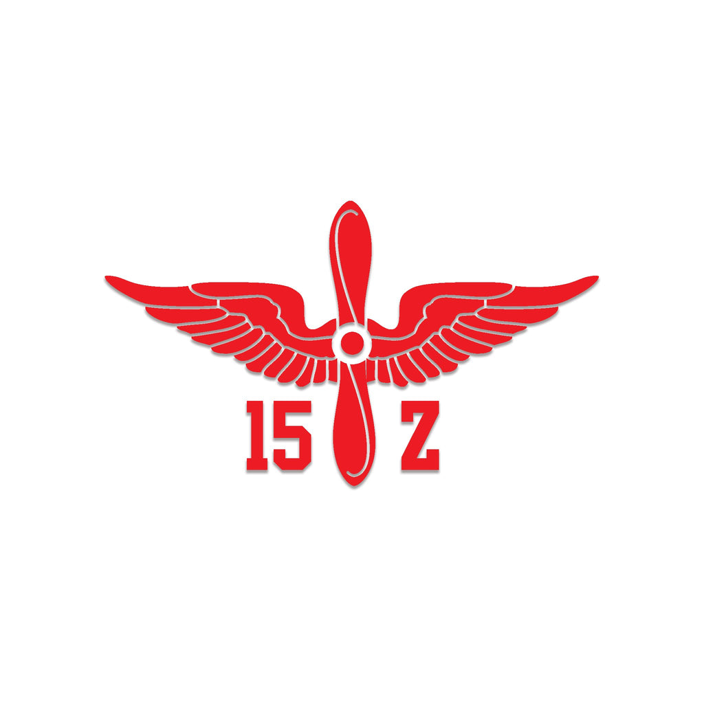 Inkfidel MOS 15Z Aircraft Maintenance Senior Sergeant Prop Insignia Decal Red