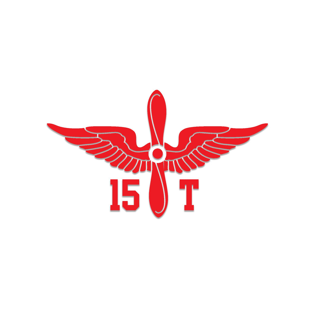 Inkfidel MOS 15T UH-60 Helicopter Repairer Prop Insignia Decal Red