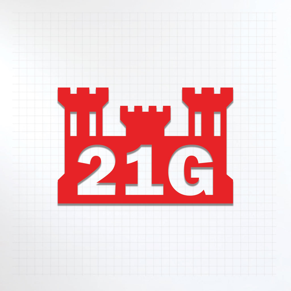 Inkfidel MOS 21G Quarrying Specialist Castle Decal Red