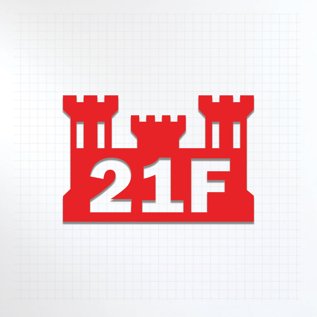 Inkfidel MOS 21F Crane Operator Castle Decal Red