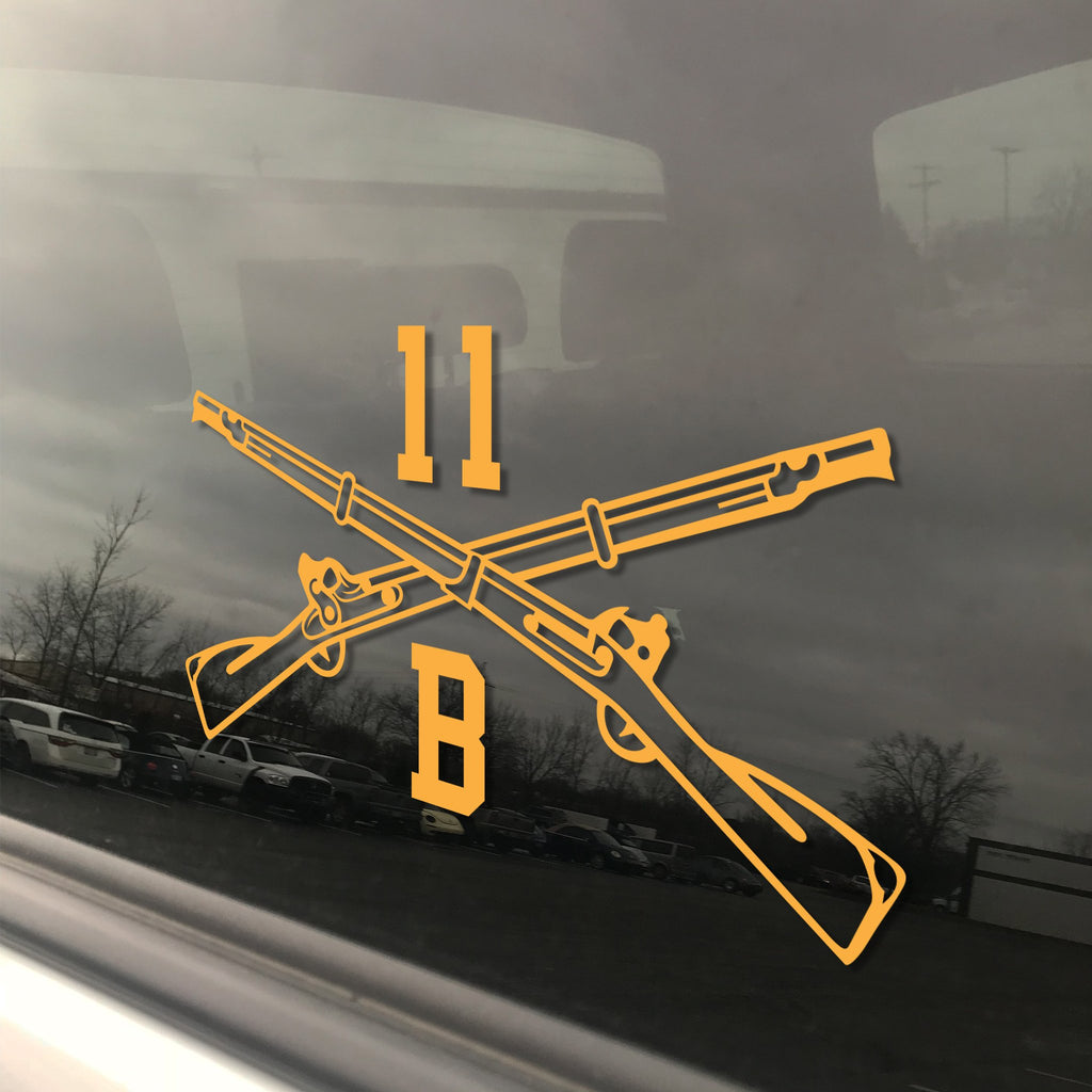 11B - Infantryman - Crossed Rifles - Inkfidel 