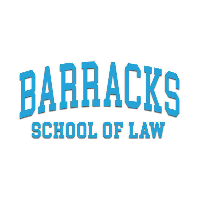 Barracks School of Law Decal - Inkfidel 