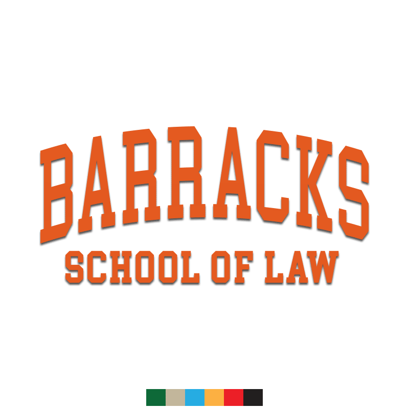Barracks School of Law Decal - Inkfidel 