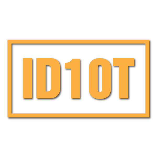ID10T Decal – Inkfidel