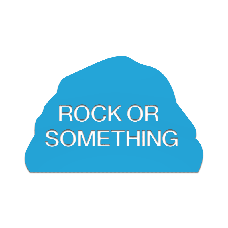 Rock or Something Decal - Inkfidel 