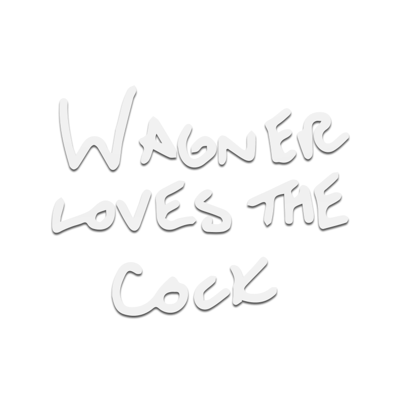 Wagner Loves Cock Decal - Inkfidel 